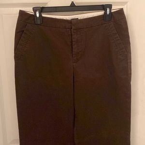 Deep brown Gap brand stretch trousers size 10 average